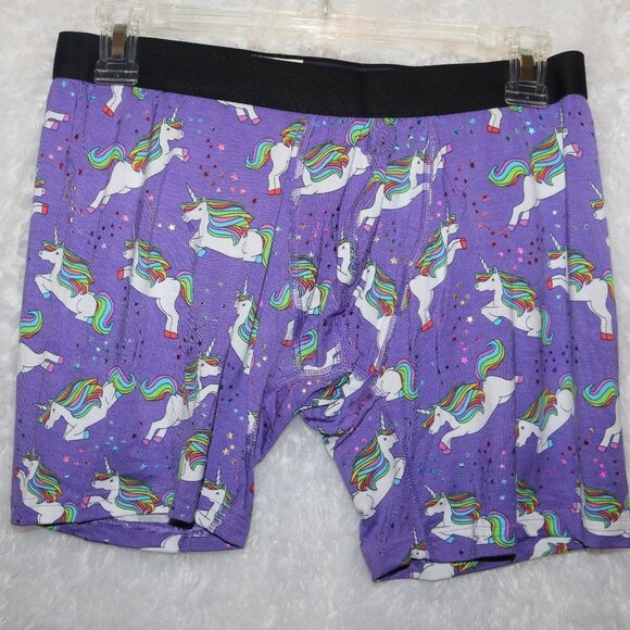 MeUndies men's boxer briefs unicorns large NEW - Picture 1 of 4